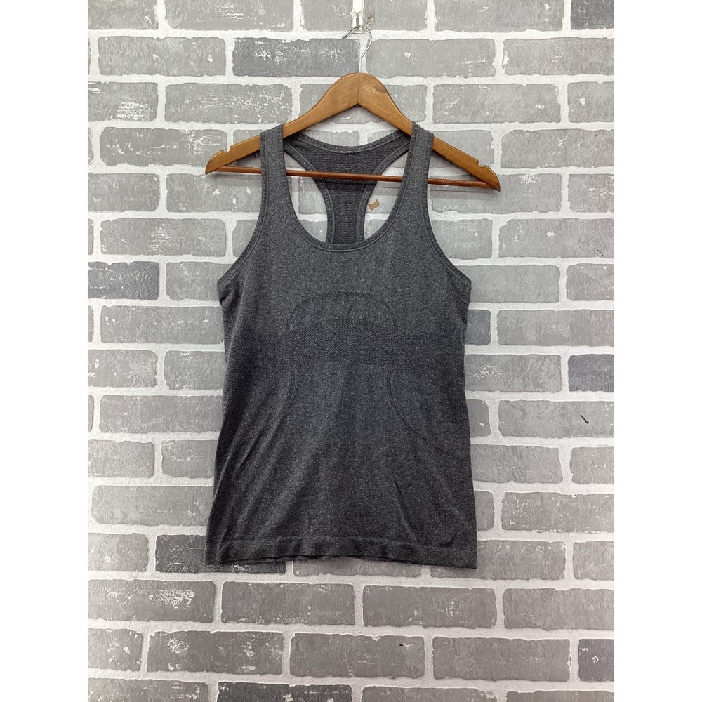 Lululemon Swiftly Tech Racerback Tank Top Gray Heather Size 6 Activewear